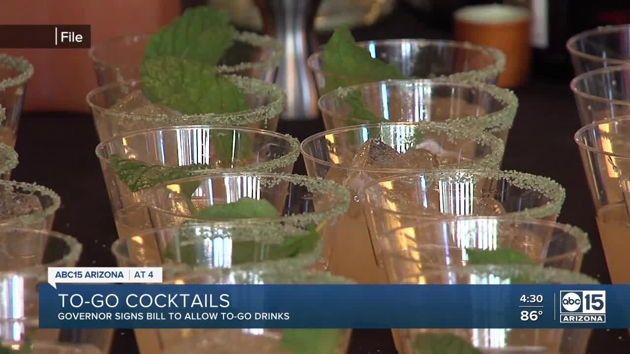 Arizona restaurants will soon be allowed to sell to-go cocktails