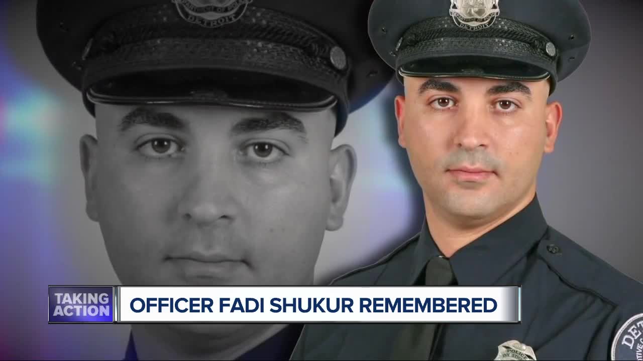 Vigil held to remember life of fallen Detroit police officer Fadi Shukur