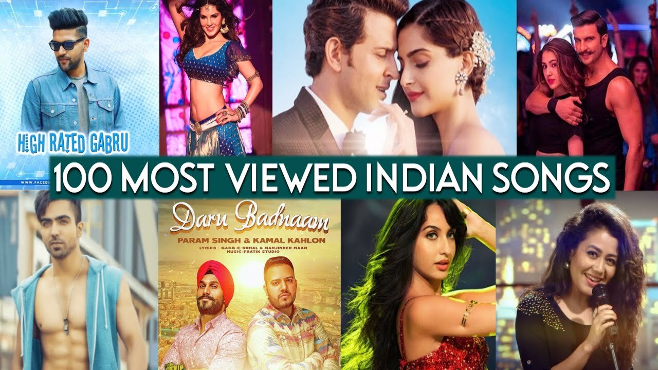 100 Most Viewed Indian Songs Of All The Time | August 2021 | ZestFeeder