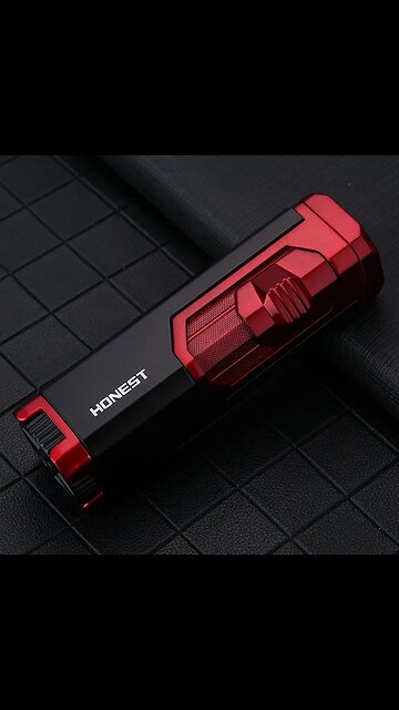 Honest Windproof Direct Charge Four Fire Metal Turbine Torch Gas Lighter