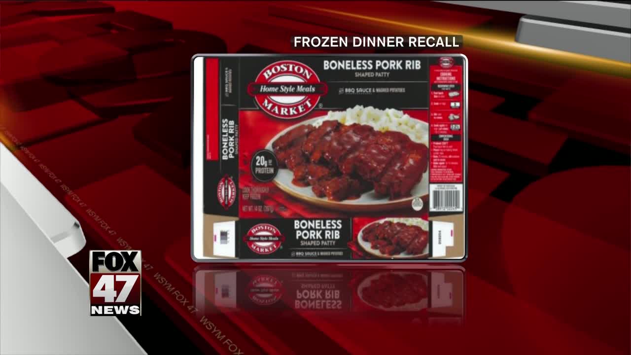 Thousands of Boston Market frozen dinners recalled for possible glass or hard plastic contamination