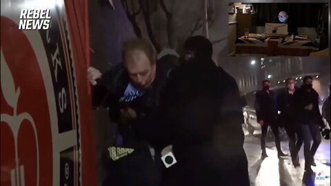 Canada: Trudeau's henchmen beat up reporter. Caught on film.