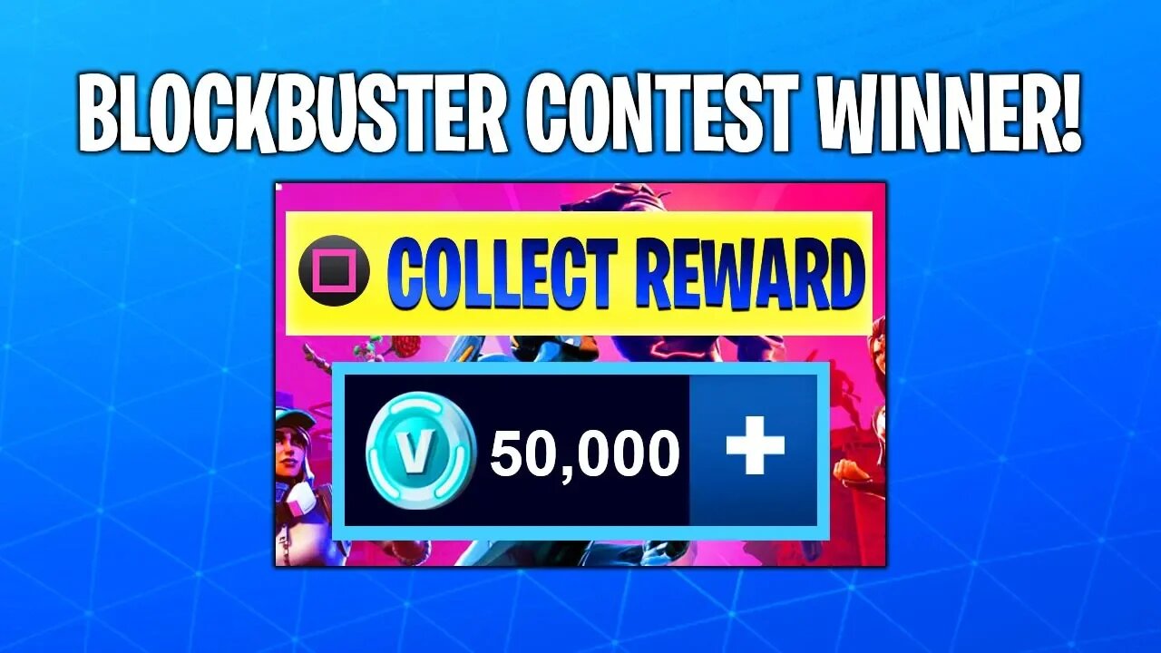 What Happens When You WIN "FORTNITE BLOCKBUSTER CONTEST" REWARDS! (Fortnite Blockbuster Contest)