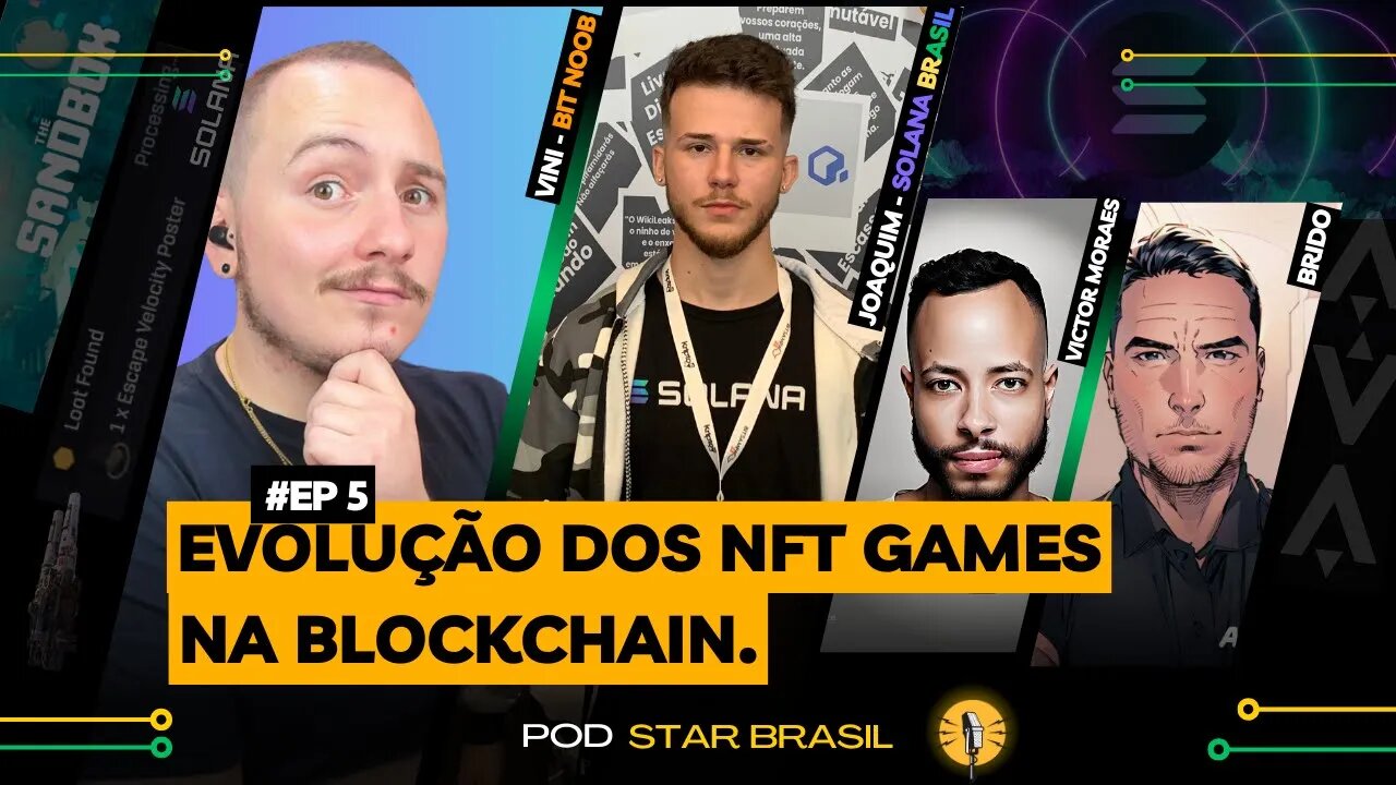 [STAR ATLAS] O EV SÓ É POSSIVEL NA SOLANA!? E O CENÁRIO NFT! |BITNOOB+SOLANA BRASIL PODSTARBRASIL#5