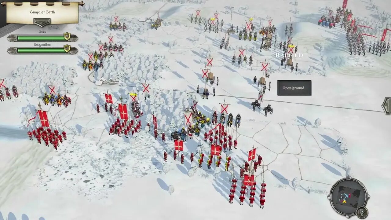 Swiss VS Burgundians, Rise Of The Swiss Campaign Stage 9 - Field Of Glory 2 Medieval