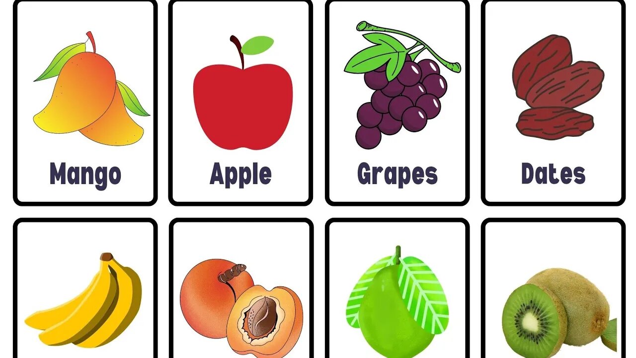 Fruits name in Hindi and English for kids |🍎🍌🍉🍈🍇| fruits name for kids|❤️🍎|@Kids video station