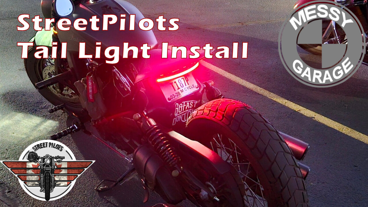 Indian Scout Bobber StreetPilots Tail Light install