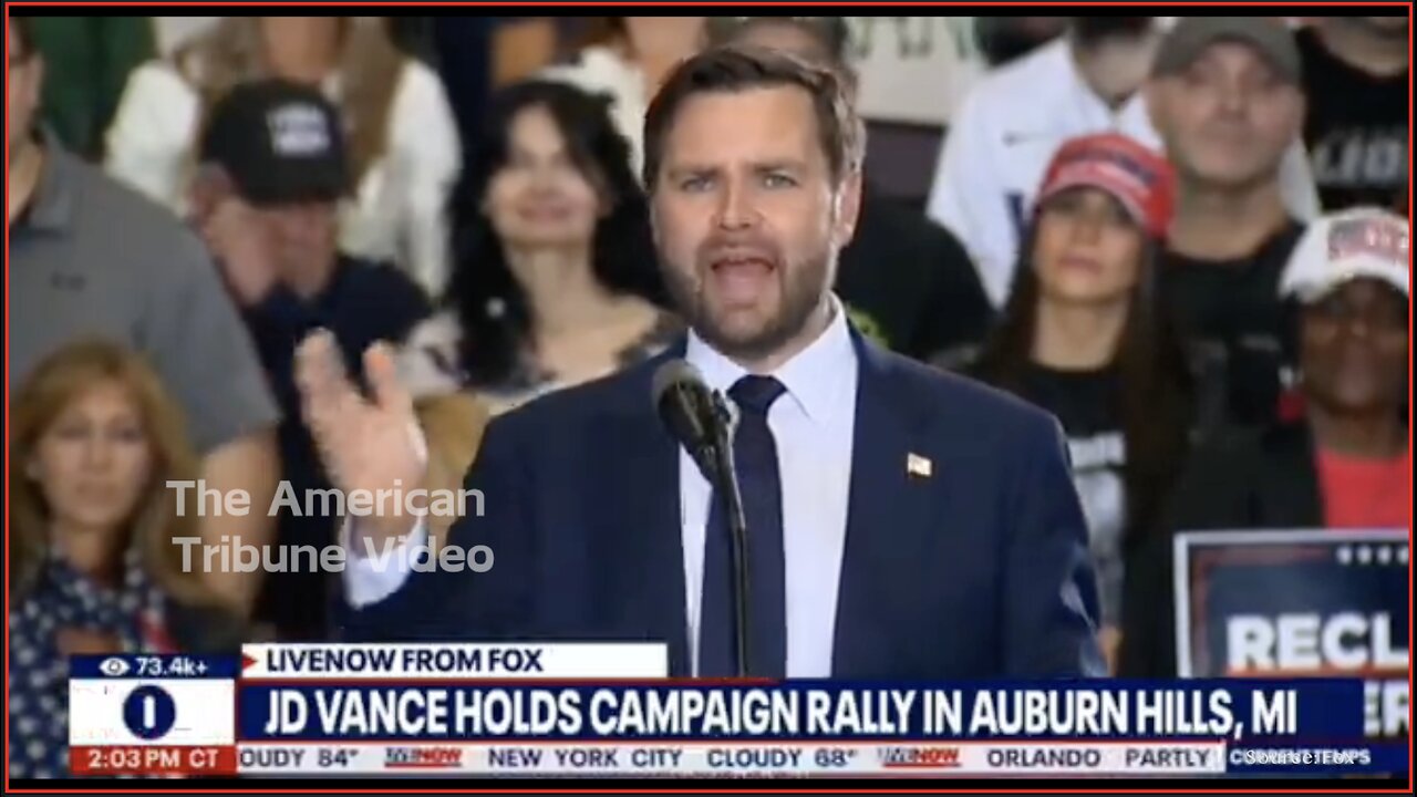 Rally Crowd Spontaneously Boos Fox Reporter Who Tried Attacking Vance, Immediately Regrets It