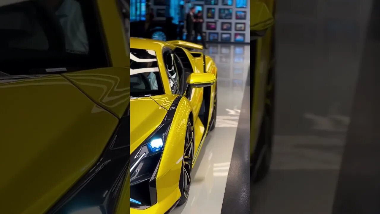 beautiful yellow car