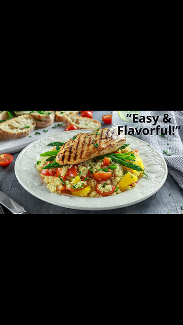 Delicious Grilled Chicken with Spiced Couscous and Veggies