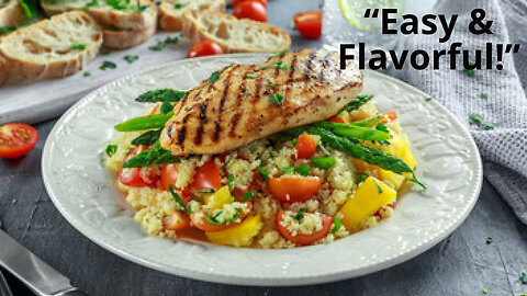 Delicious Grilled Chicken with Spiced Couscous and Veggies