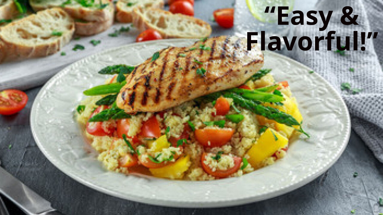 Delicious Grilled Chicken with Spiced Couscous and Veggies