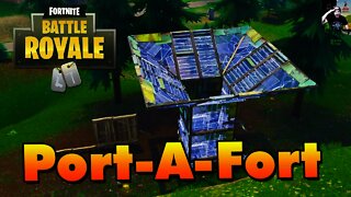 *NEW* PORT-A-FORT GAMEPLAY in Fortnite Battle Royale