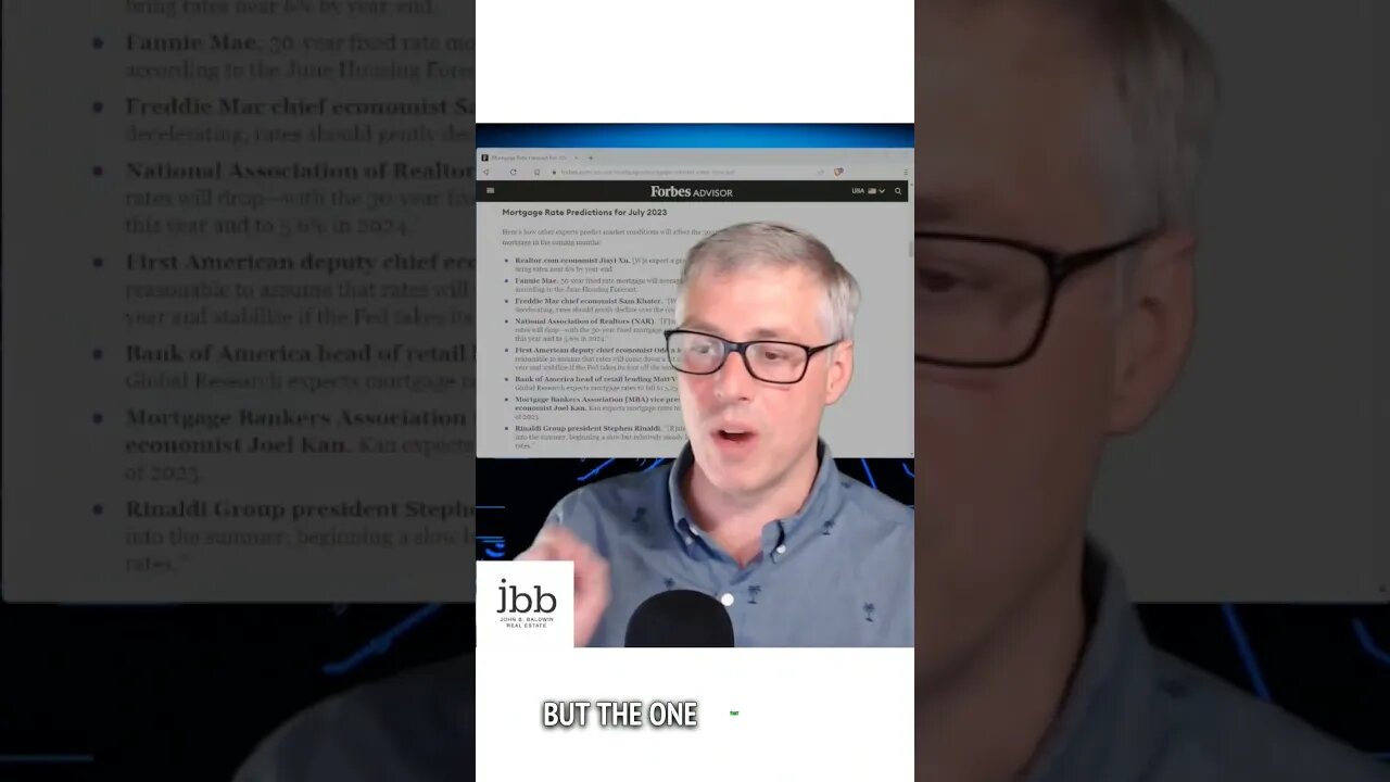 Where are mortgage rates going by the end of 2023? Forbes pulled a list of predictions. #realestate