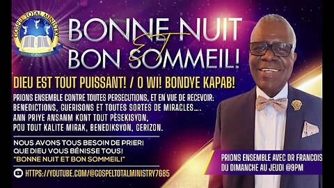 Priere | Kite Bib La Pale | Vendredi 24 Mars 2023 | Sr Evrilus | Pasteur Joseph Dely |