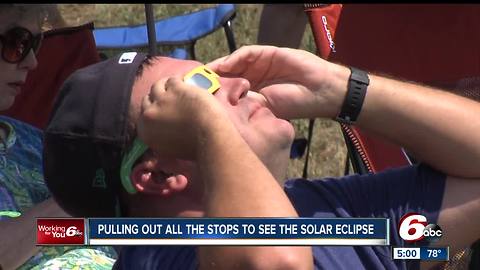 Hundreds travel out of Indiana to see the solar eclipse