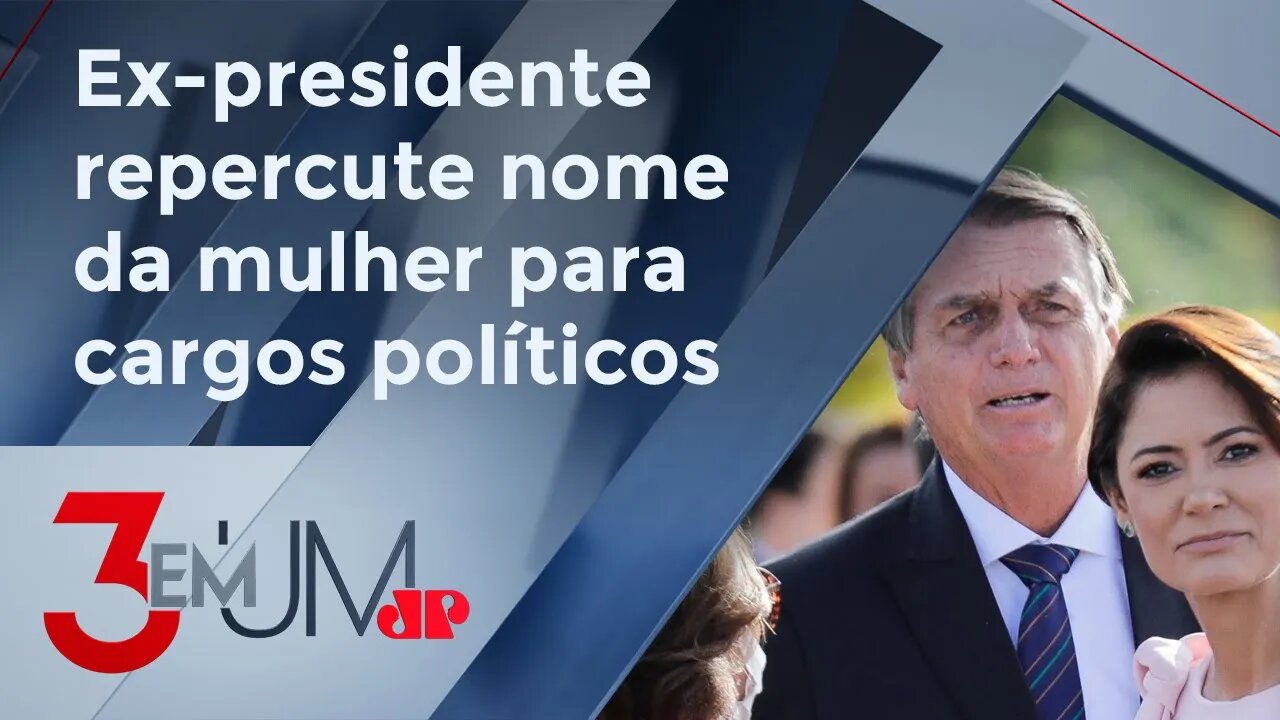 Bolsonaro diz que Michelle não tem vivência política para Executivo