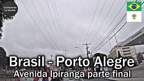 🚗 ☁️ Dirigindo por Porto Alegre, avenida Ipiranga parte final.