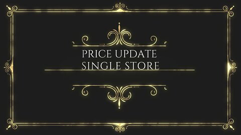 Price Update - Single Store