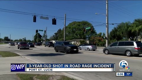 3-year-old child shot in the head during Port St. Lucie road rage incident