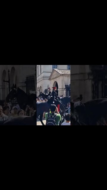 stand clear of the captain of the kings guard #horseguardsparade