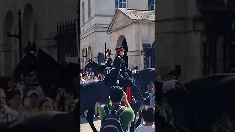 stand clear of the captain of the kings guard #horseguardsparade