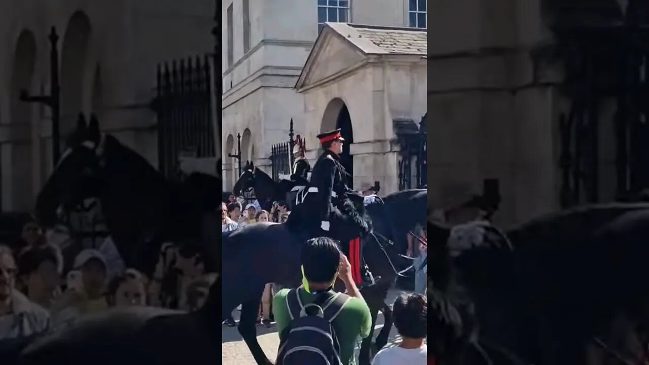 stand clear of the captain of the kings guard #horseguardsparade