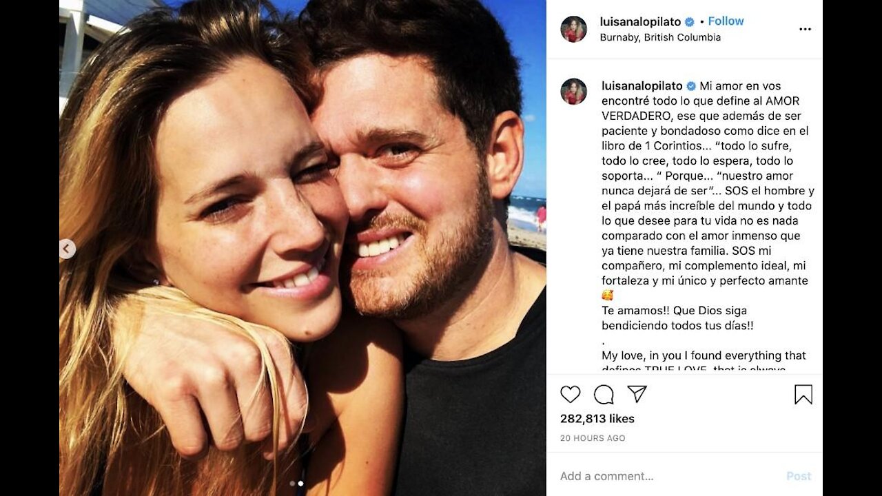 Michael Bublé's beautiful birthday message: 'You are the most amazing man and father'