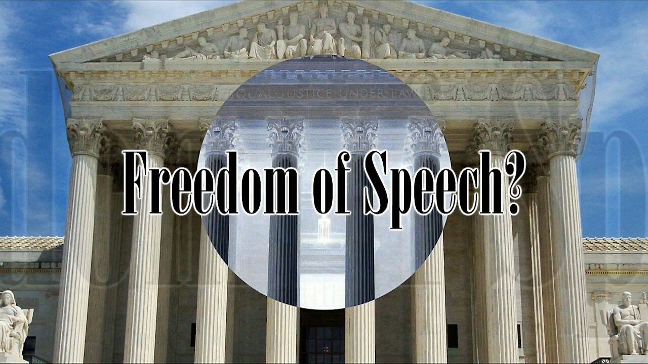 Freedom of Speech - It's Not Freedom to Break the Law