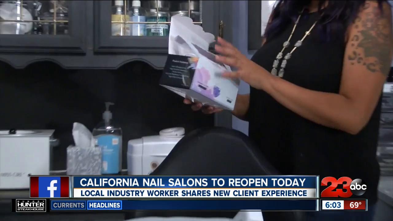 Nail Salons reopen in California