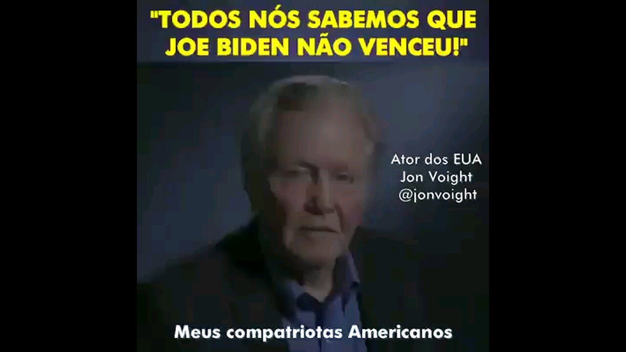 Biden was not elected By John Voight