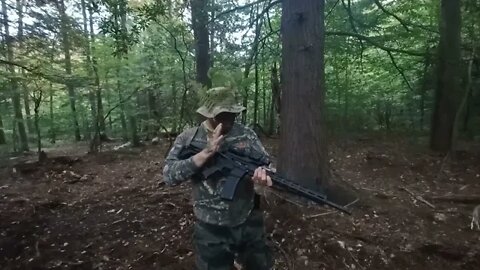 Try and Find Me... Forest Camouflage Shooting with Primary Arms M8 Raptor