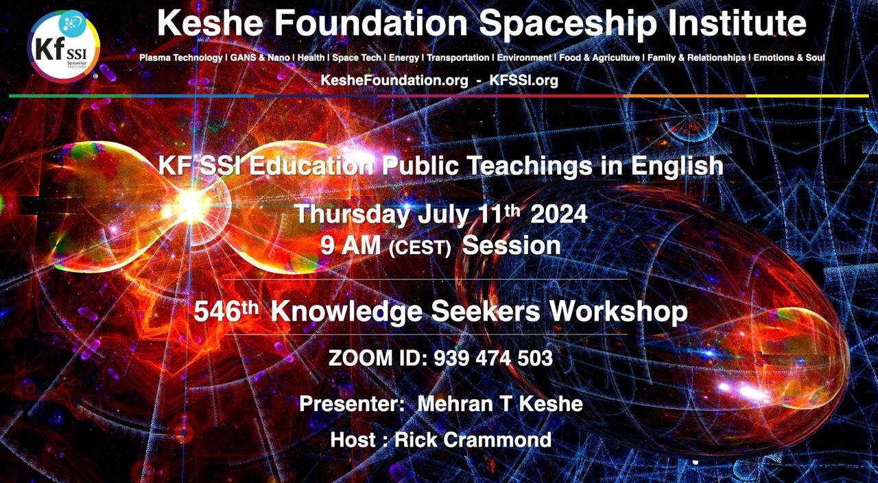 546th Knowledge Seekers Workshop; July 11, 2024