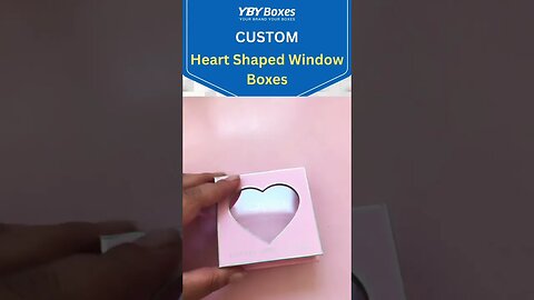 Heart Shaped Window Boxes to Make Your Product More Transparent. #shorts #tiktok #packaging