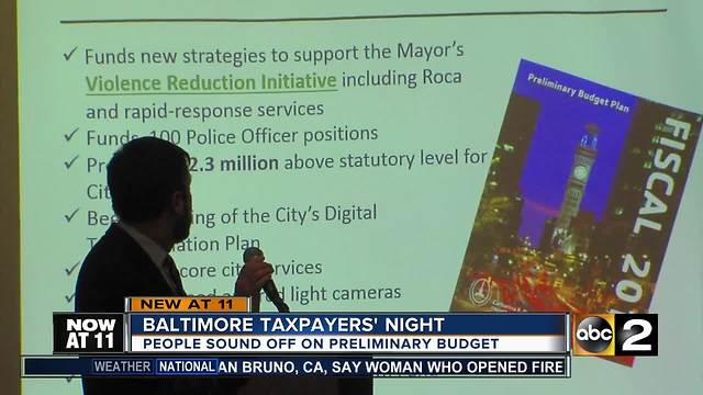 Baltimore Taxpayers' Night gives people chance to sound off on budget