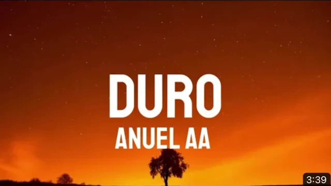 Anuel AA - DURO (Letra/Lyrics)