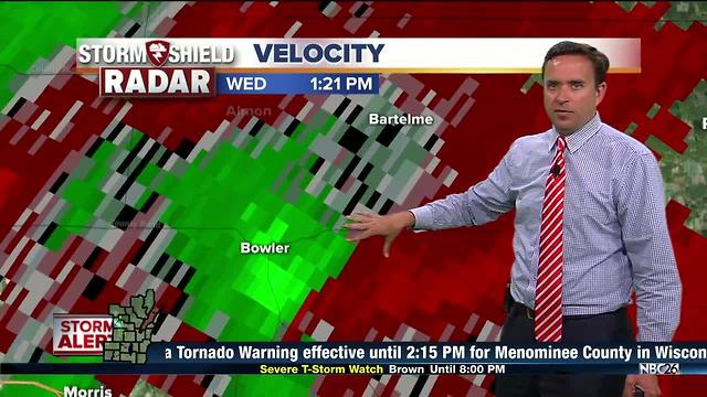 Confirmed tornado in Menominee County