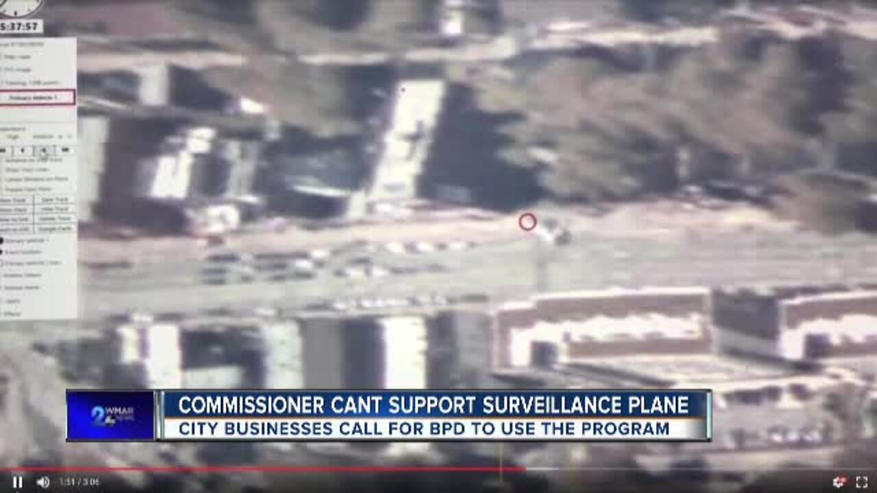 Police Commissioner says he can't support surveillance plane