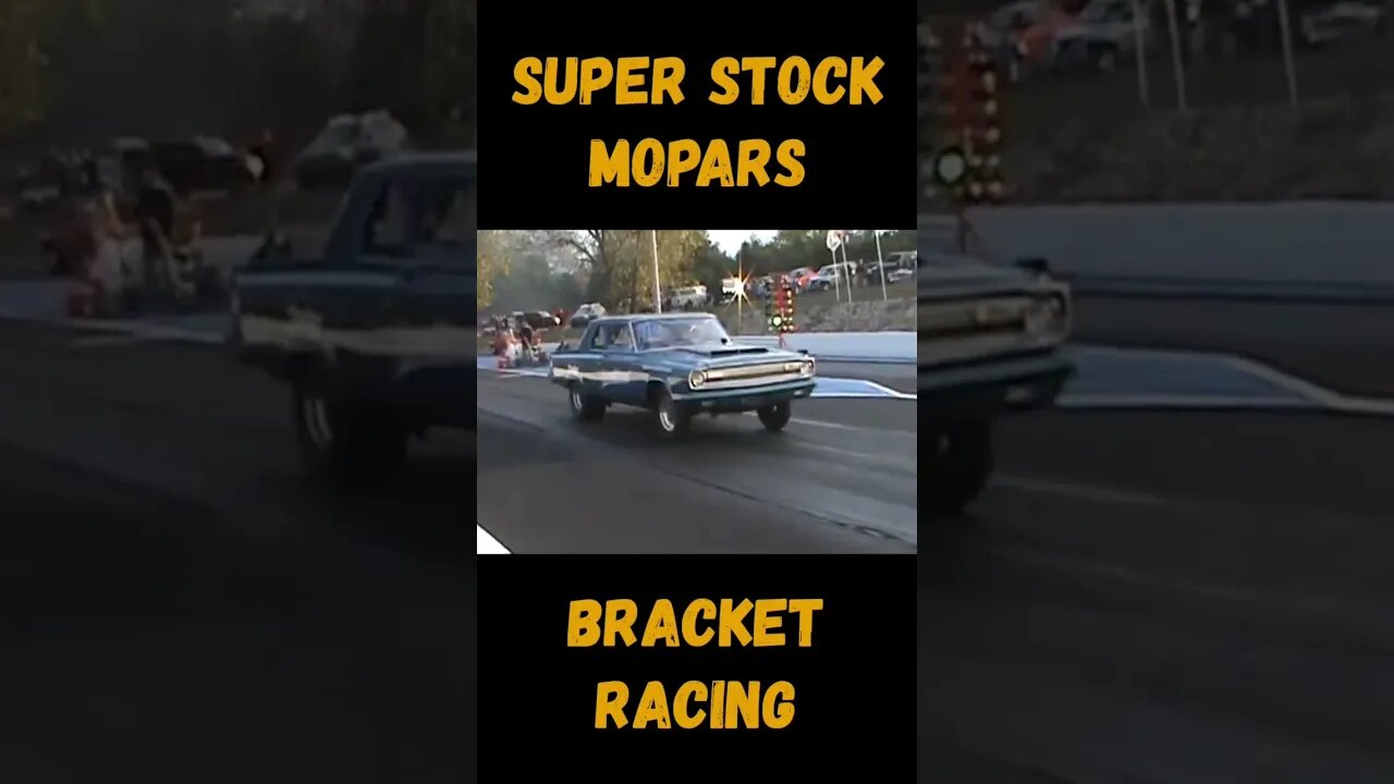 Old School Super Stock Mopars Bracket Racing! #shorts