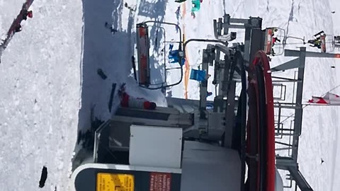 Chairlift Looses All Control In Gudauri