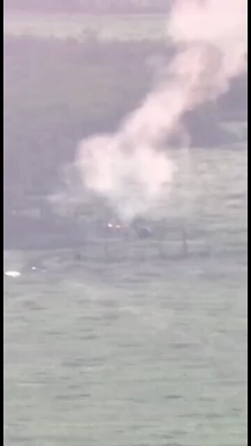 BTR-4 of the 92nd Mechanized Brigade of the Armed Forces of Ukraine on an anti-tank mine.