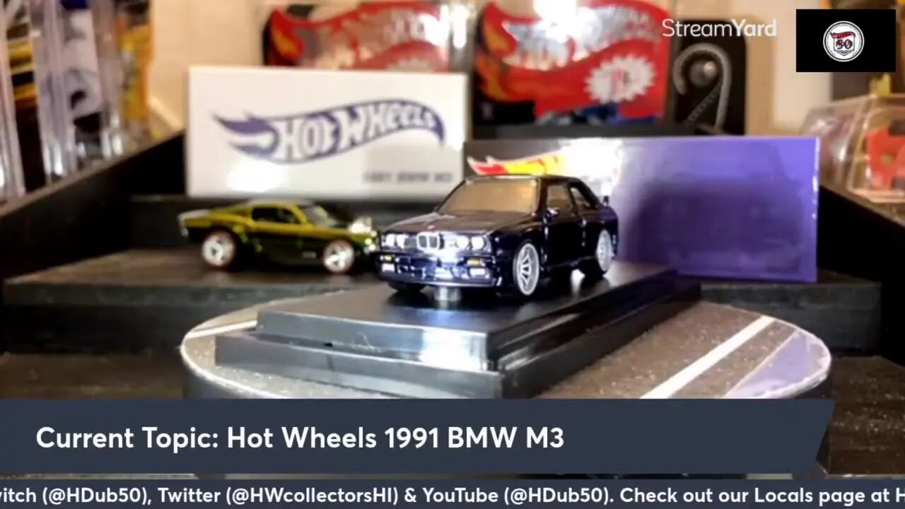 Hot Wheels RLC Exclusive Blue 1991 BMW M3 Opening