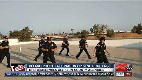 Delano Police rock lip sync challenge