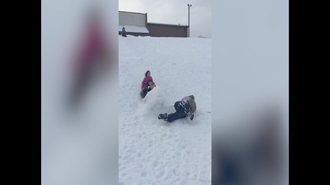 Dad does Epic Dodge in Slo-Mo