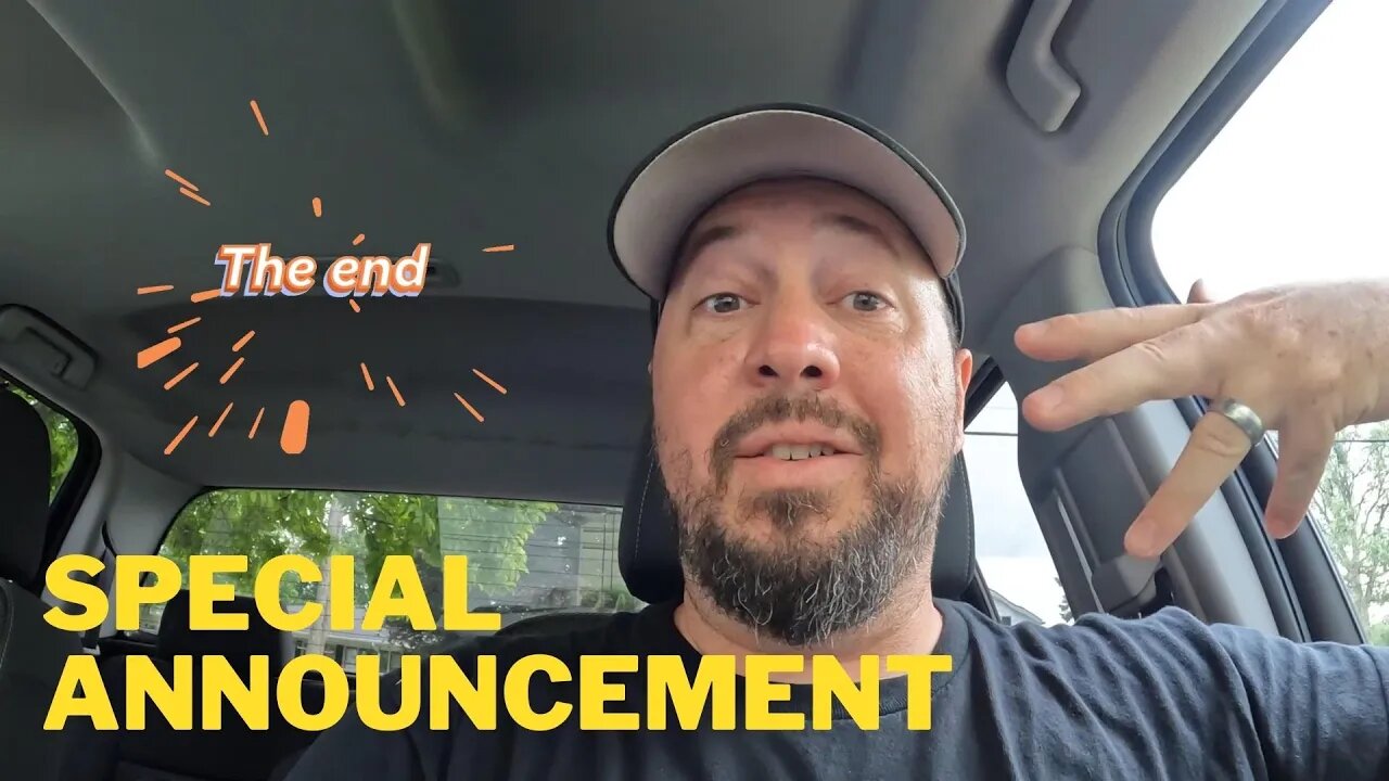 Special Announcement - The End