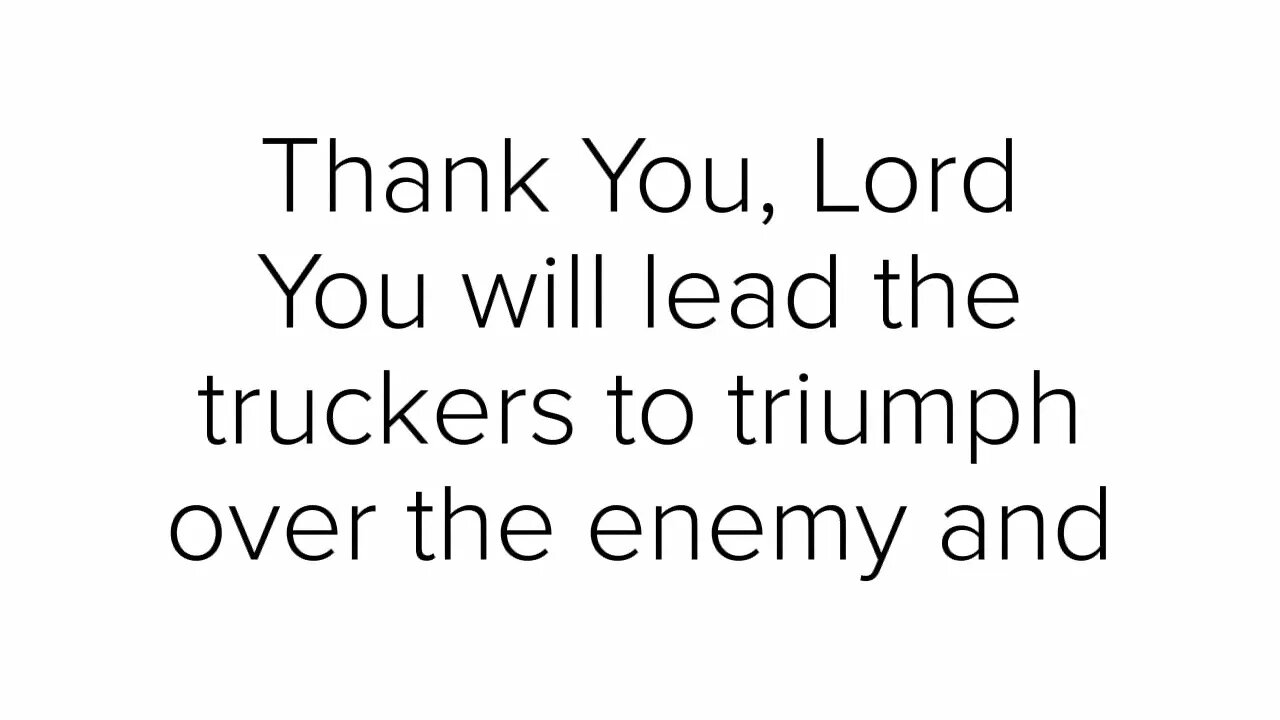 Prayer for Truckers Freedom Convoy