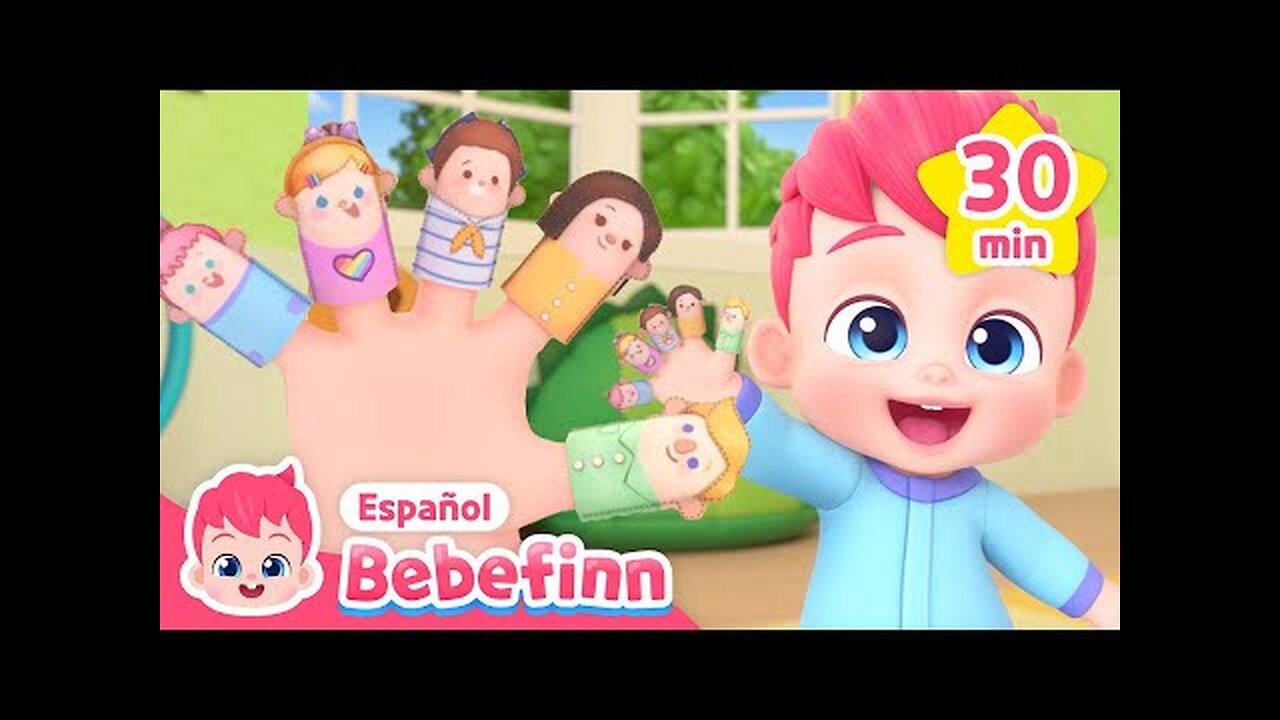 La Familia Dedo✋ y más Canciones Infantiles | Bebefinn en español