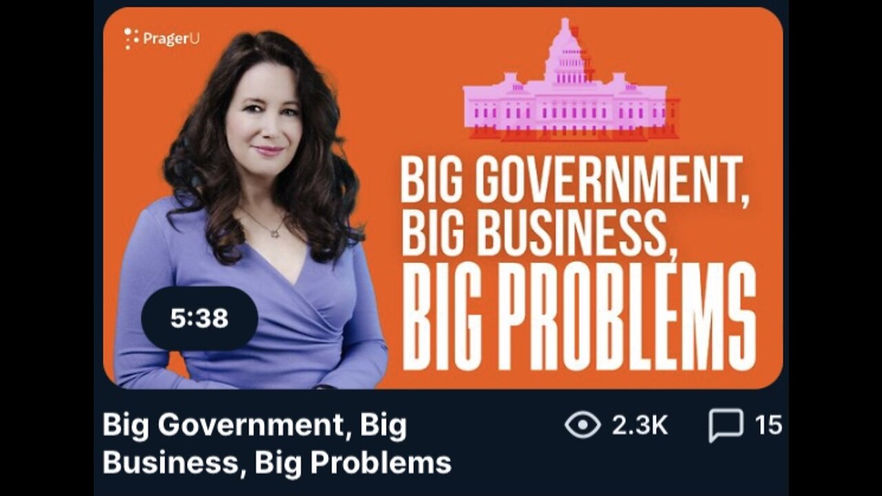 Big Government, Big Business, Big Problems (Captioned)