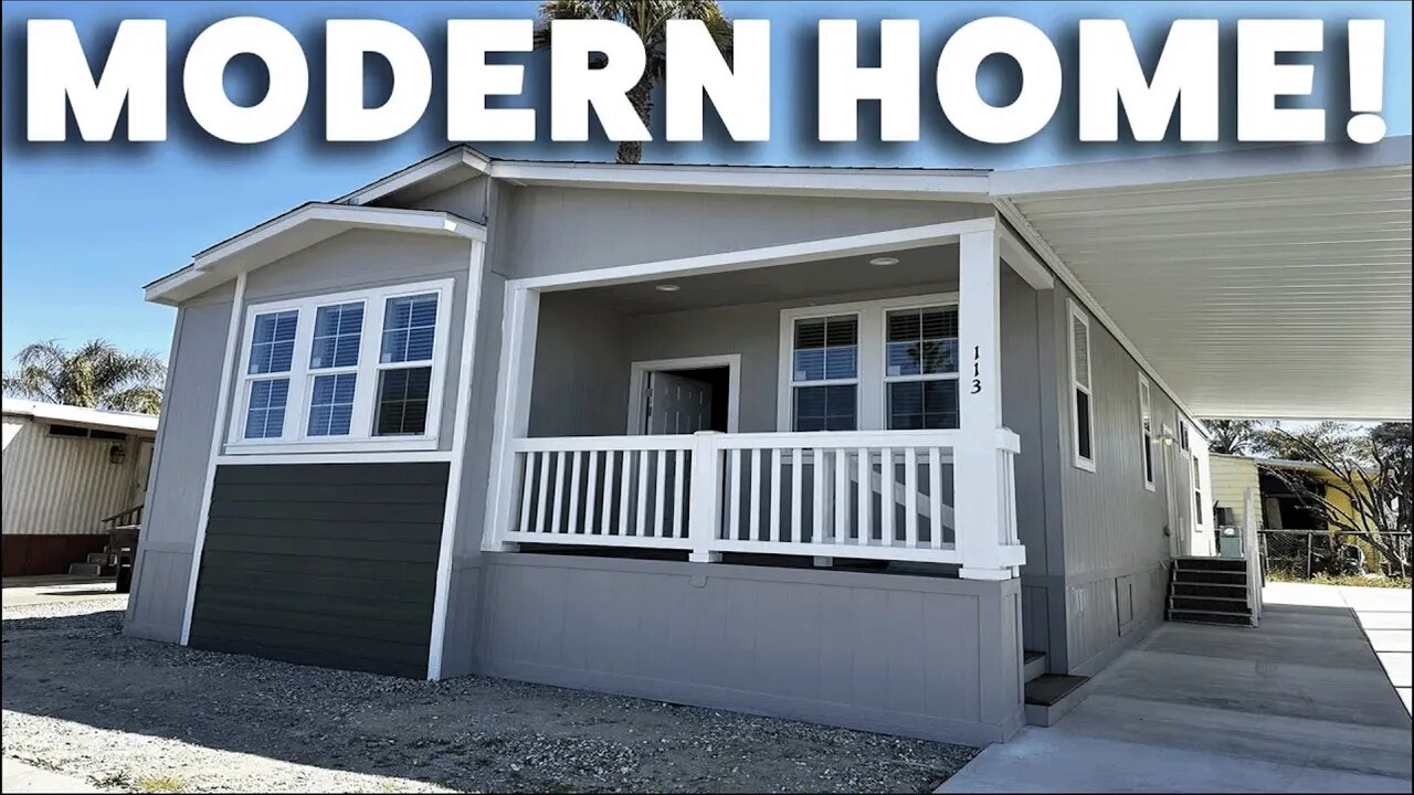 Home Of The Year💯! New Clayton West Manufactured Home Tour! Californian Mobile Home Park 119