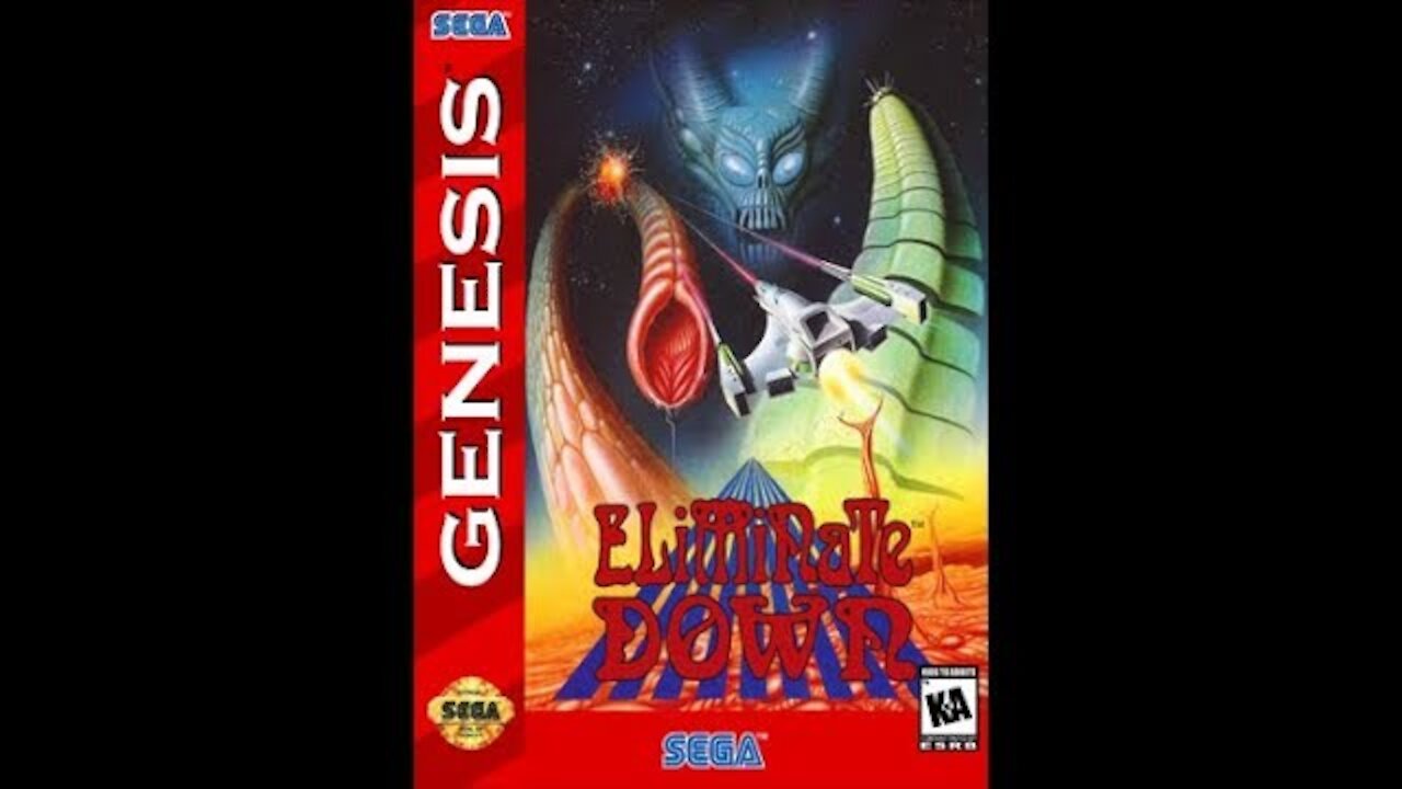 Eliminate Down Sega Mega Drive Genesis Review